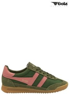 Gola Green Ladies Tornado Lace-Up Trainers (B60451) | AED444