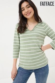 أخضر - Fatface Stripe Porter T-shirt (B60458) | 155 د.إ