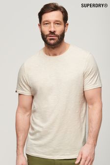 Superdry Cream Crew Neck Slub Short Sleeved T-Shirt (B60520) | €35