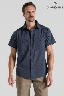 Craghoppers Blue Kiwi Short Sleeved Shirt (B60538) | kr730