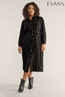 Evans Black Utility Dress (B60677) | €59