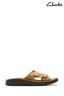 Clarks Leather Wesley Strap Sandals (B60782) | kr820