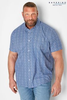 BadRhino Big & Tall Blue Poplin Shirt (B60980) | $48