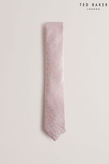 Ted Baker Pink Joshyy Floral Leaf Silk Tie (B61265) | OMR23