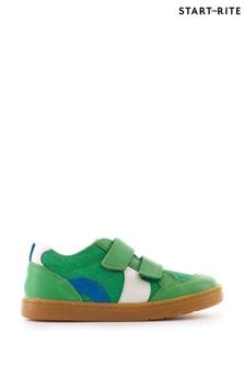 Start Rite Green Enigma Leather Canvas Rip Tape Trainers (B61316) | kr820