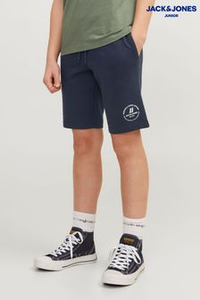 أزرق - Jack & Jones Junior Blue Logo Sweat Shorts (B61352) | 8 ر.ع