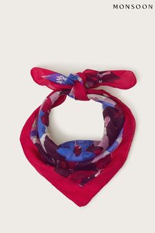 Monsoon Pink Floral Silk Scarf (B61678) | 109 QAR