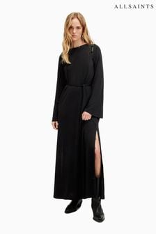 AllSaints Black Susannah Dress (B61893) | 886 QAR