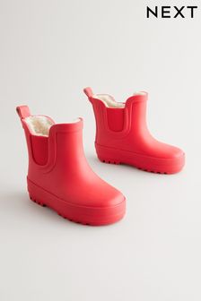 Girls red wellies shop