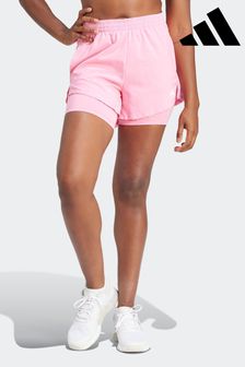 وردي - Adidas Aeroready Minimal 2-in-1 Shorts (B61998) | 210 ر.س