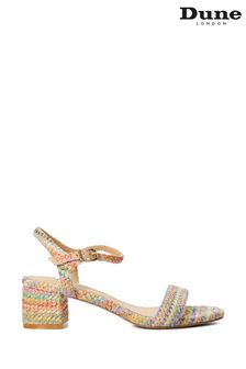 Dune London Maude Rainbow Weave Block Sandals (B62126) | €113
