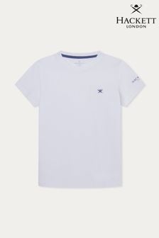 Hackett London Older Boys Short Sleeve White T-Shirt (B62191) | KRW53,400
