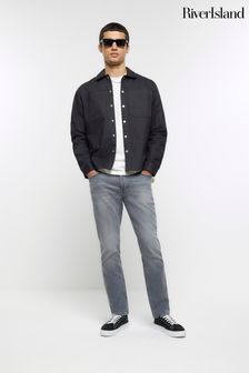 River Island Faded Slim Fit Jeans