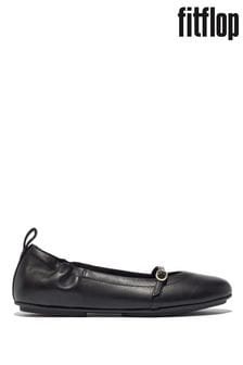 Allegro Soft Leather Mary Janes Black Shoes (B62424) | LEI 567