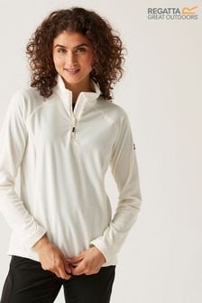 Regatta Cream Womens Montes Half Zip Fleece (B62486) | $36