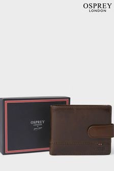 Коричневый - Кожаный кошелек для монет Osprey London The London (B62523) | €91