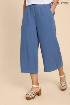 White Stuff Blue Lisette Culottes With Linen (B62639) | $111