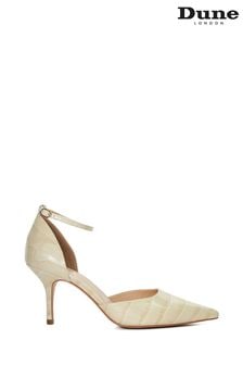 Dune London Cream Characters Back Counter Open Courts (B62953) | $143
