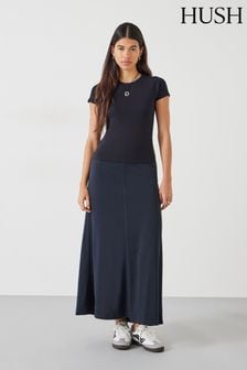 Hush Black Karina Maxi Jersey Skirt (B63004) | AED327
