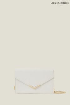 Accessorize Gold Envelope Cross-Body Bag
