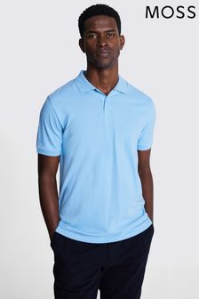 Темно-синий - Рубашка поло из пике Moss (B63157) | €40