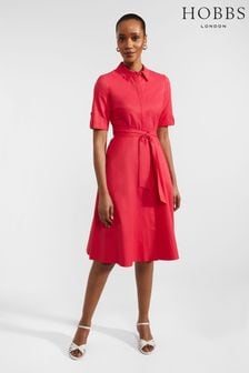 Hobbs Pink Petite Tarianna Dress (B63520) | AED771