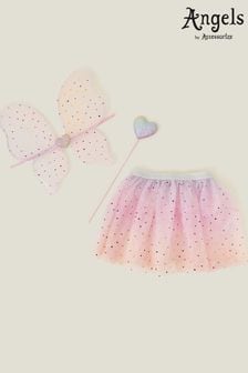 Angels By Accessorize Girls Pink Heart Set Up Dress (B63552) | €22.50