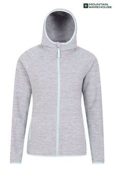 Mountain Warehouse Grey Womens Lleyn Melange Full Zip Fleece (B63715) | €50
