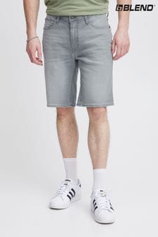 Blend Grey Stretch Denim Shorts (B63720) | LEI 179