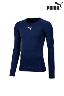Puma Blue LIGA Baselayer Long Sleeve Mens T-Shirt (B63823) | AED166