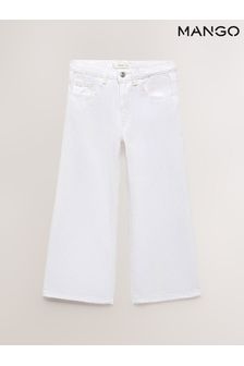 Mango Cotton Culotte White Jeans (B63837) | €29