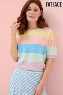 Fatface Sorbet Linen Stripe Knit T-shirt (B63923) | ‏226 ‏₪