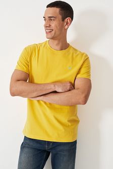 צהוב - Crew Clothing Plain Cotton Classic T-shirt (B64167) | ‏126 ‏₪