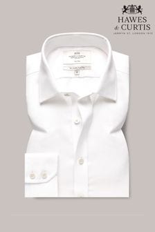 Hawes & Curtis Slim White Non-Iron Fabric Interest Shirt (B64321) | 414 SAR