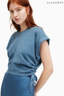 AllSaints Blue Mira T-Shirt (B64352) | OMR25