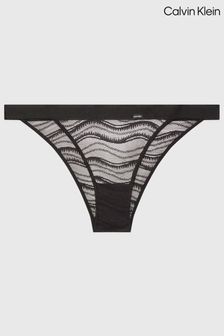 Calvin Klein Black Single Lace Bikini Knickers (B64353) | $35