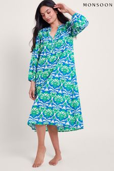 Monsoon Green Leona Midi Dress (B64382) | kr766