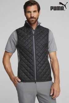 Puma Black Golf Frost Quilted Mens Vest (B64413) | kr1,428