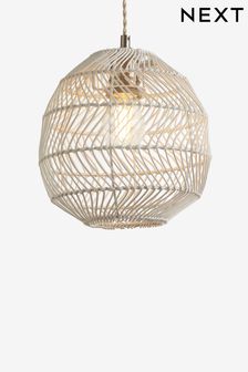 White Tahiti Easy Fit Pendant Light Shade (B64444) | 37 €