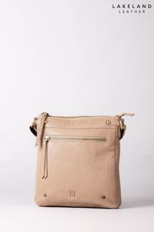 Кремовый - Lakeland Leather Large Harstone  Cross-body Bag (B64469) | €82