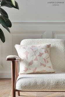 Jasper Conran London Floral Leaf Pink Floral Leaf 100% Cotton Cushion (B64639) | €24.50 - €27