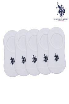 U.S. Polo Assn. Invisible Trainers Socks 5 Pack