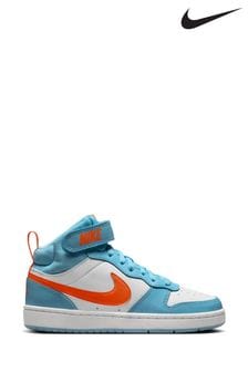 Nike Blue Youth Court Borough Mid 2 Trainers (B64693) | kr1 160