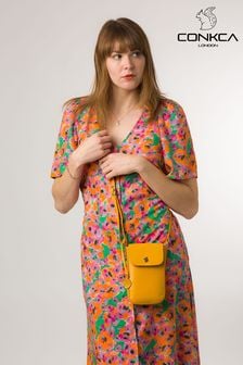 Conkca Buzz Leather Cross-Body Phone Bag (B64708) | $67