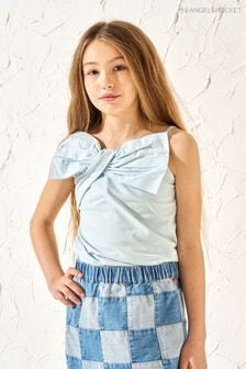 Angel & Rocket Blue Carrie Bow Vest Top (B64795) | OMR7 - OMR9