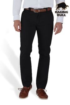 Raging Bull Tapered Chino Black Trousers (B64954) | $118