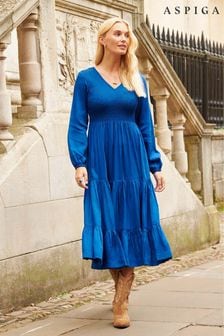 Aspiga Blue Fleur Dress (B65054) | 693 QAR