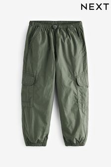 カーキ グリーン - Lined 100% Cotton Parachute Cargo Trousers (3-16yrs) (B65112) | ￥3,500 - ￥4,470