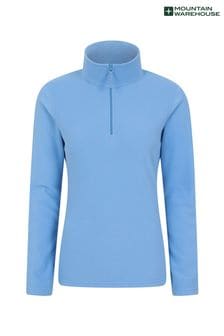 Mountain Warehouse Blue Womens Camber II Half Zip Fleece (B65287) | €36
