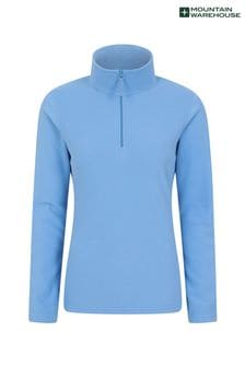 Mountain Warehouse Blue Womens Camber II Half Zip Fleece (B65287) | $43